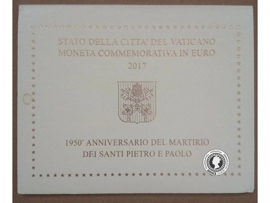 2€ Vatikán 2017 - 1950 ANNIVERSARIO DEI MARTIRIO DEI SANTI PIETRO E PAOLO