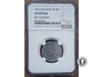 5 koruna - Česko-Slovensko - 1952 - AU Details