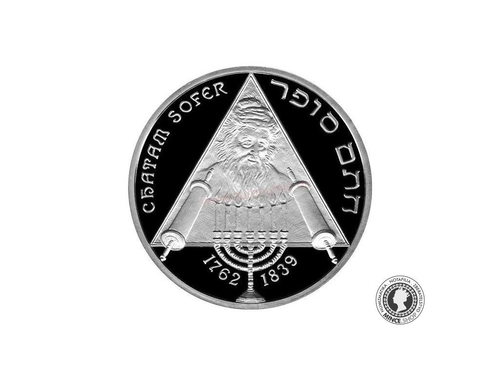 Strieborná minca Ag Proof 10€ / 2012 - Chatam Sofer - 250. výročie narodenia