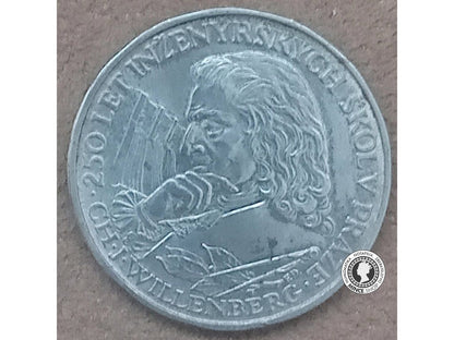 Strieborná minca 10kcs / 1957 - Willenberg 250. let inžinierských škôl v Praze - kvalita BK 0/0