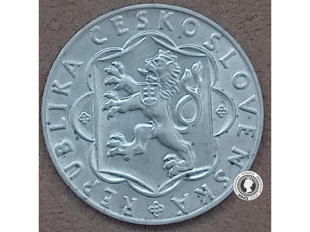 Strieborná minca 25kcs / 1954 - 10 výročie SNP - kvalita BK 0/0